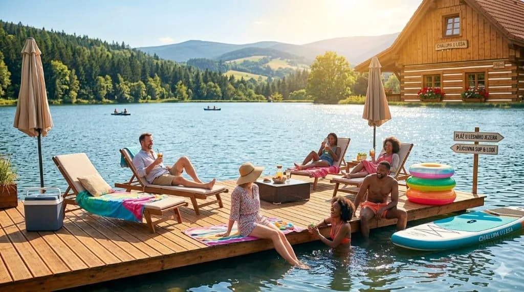 Relax u vody na dovolené – jezerní krajina, pláž a pohoda u přehrady nebo jezera