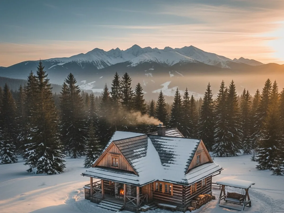 Zasněžená horská chata v zimě – typ objektu, který majitelé prezentují hostům